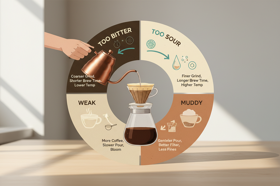 The Coffee Compass: Diagnose Any Pour-Over Problem in 30 Seconds