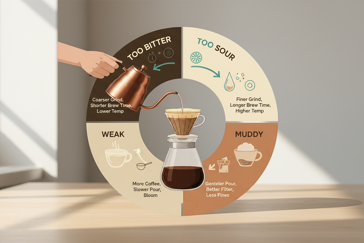 The Coffee Compass: Diagnose Any Pour-Over Problem in 30 Seconds