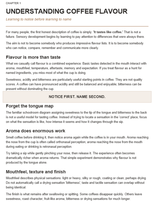 Coffee Tasting & Cupping 2026 Premium Edition Chapter One Sample